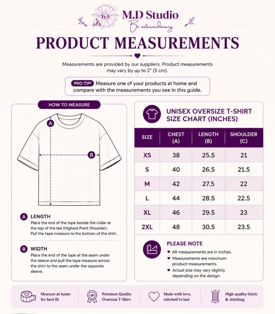 unisex-oversized-t-shirt-size-chart